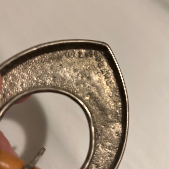 Vintage ACCESSORIES By PEARL Tan Leather Belt Metal Southwest Buckle Medium USA - Picture 6 of 8